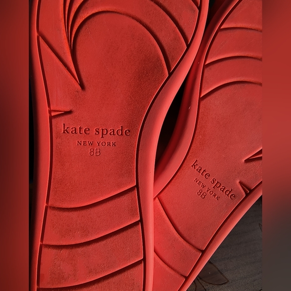 Kate Spade Neon Orange/Pink Sadie Sandals Size 8 - Picture 13 of 17